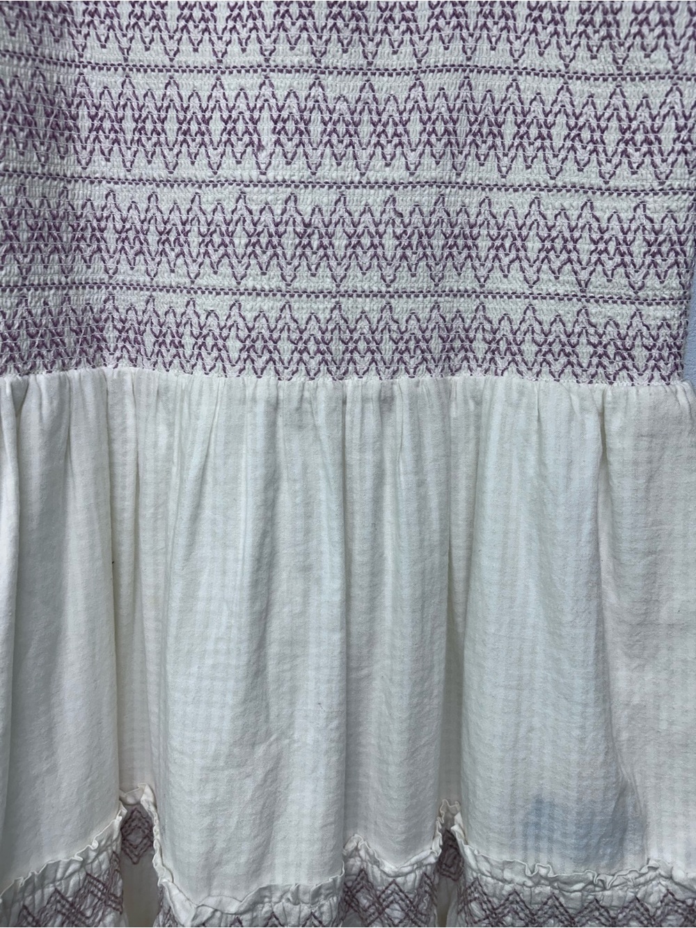 Madewell Lucie Smocked Tiered Midi Dress S - Picture 5 of 7